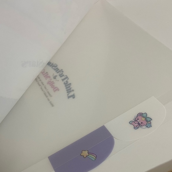 Little Twin Stars Dolly Mix 5 Pocket Folder - Picture 3 of 8